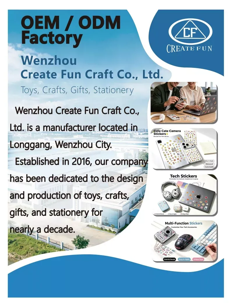 Wenzhou Create Fun Craft Co., Ltd. ग्लोबल एक्स्पोमा चम्किन्छ: अनुकूलन स्टिकर र DIY खेलौनाहरूमा नवाचारको दशक